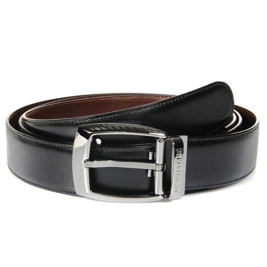 Montblanc Leather Belt - Casual Line - Black/Brown (Reversible) - Pen Boutique Ltd