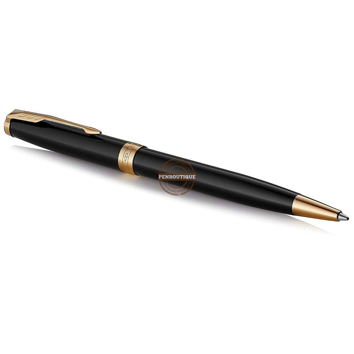 Parker Sonnet Ballpoint Pen - Black - Gold Trim - Pen Boutique Ltd