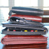 Yak Leather Premium Leather 24 Pen Case - Black - Pen Boutique Ltd