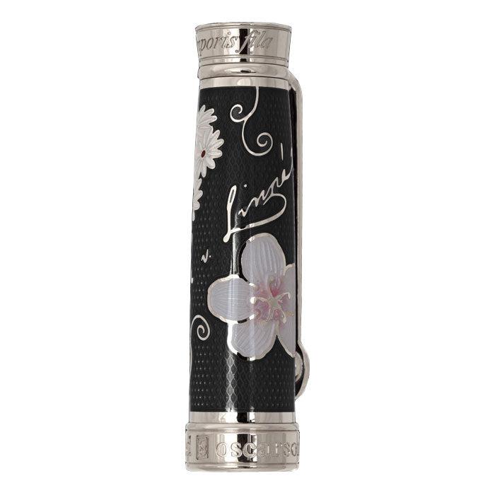 David Oscarson Carl Linnaeus Rollerball Pen - Black Moss with Multi-Colored Translucent Hard Enamel - Pen Boutique Ltd
