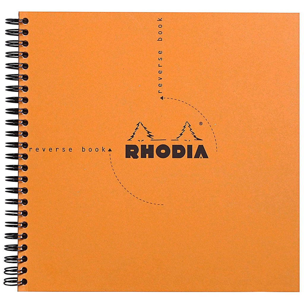 Rhodia Wirebound Orange Reverse Book 8 1/4 x 8 1/4 - Pen Boutique Ltd