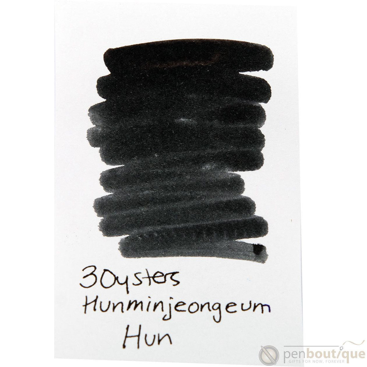 3 Oysters Hun Min Jeong Eum Black - 18ml Bottled Ink - Pen Boutique Ltd