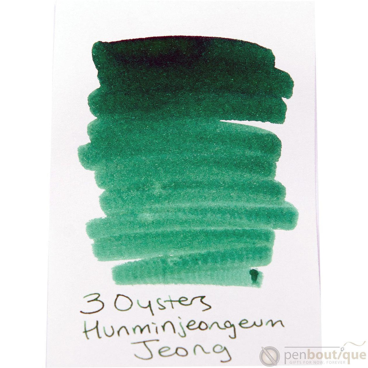 3 Oysters Ink Bottle - Hun Min Jeong Eum - Jade - Pen Boutique Ltd
