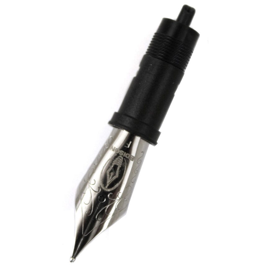 Edison Fountain Pen Steel Polished 6 Nib - Fine - Pen Boutique Ltd