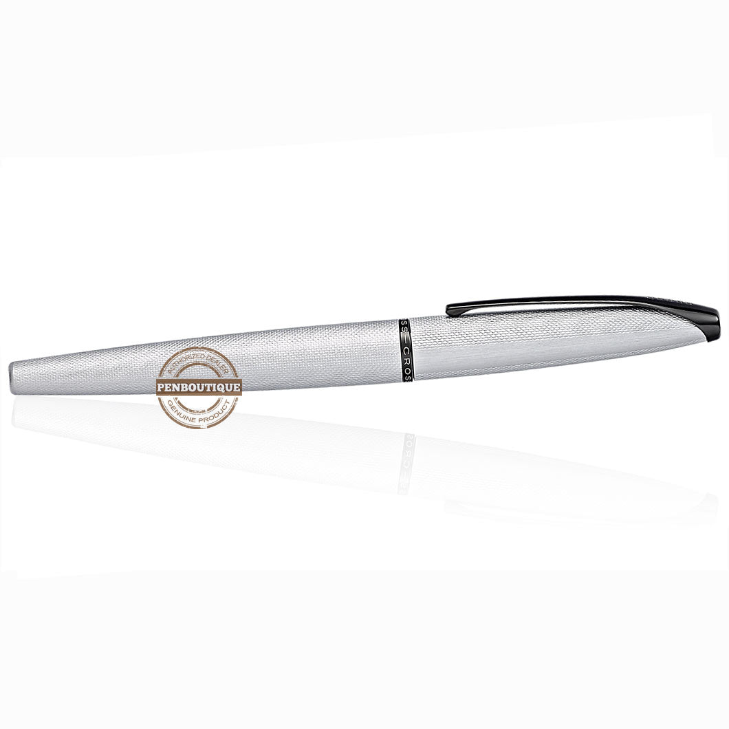 Cross ATX Selectip Rollerball Pen - Brushed Chrome - Pen Boutique Ltd