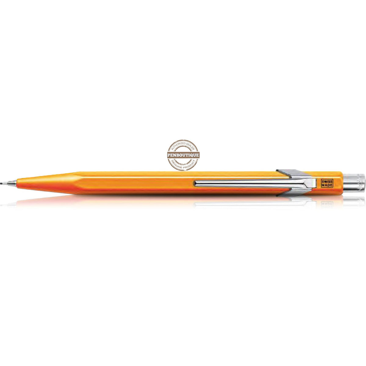 Caran d'Ache 844 Mechanical Pencil - Fluorescent Orange - 0.7mm - Pen Boutique Ltd