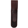 Yak Leather Premium Leather One Pen Pouch with Flap - Brown Yak Leather