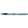 Diplomat Traveller Fountain Pen - Lumi Light Blue - Medium - Pen Boutique Ltd