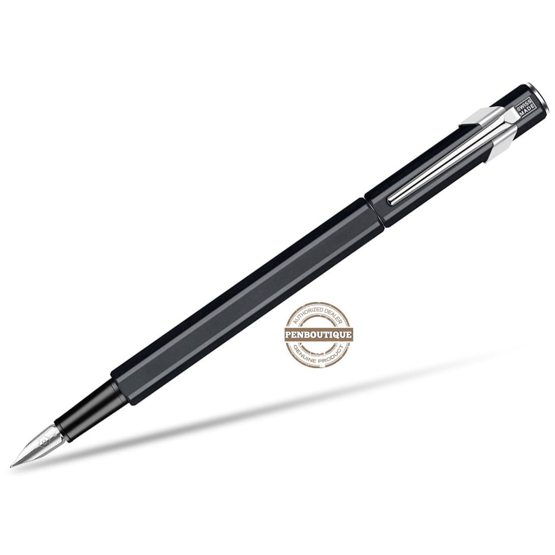 Caran D' Ache 849 Metal Fountain Pen - Black - Medium Nib - Pen Boutique Ltd