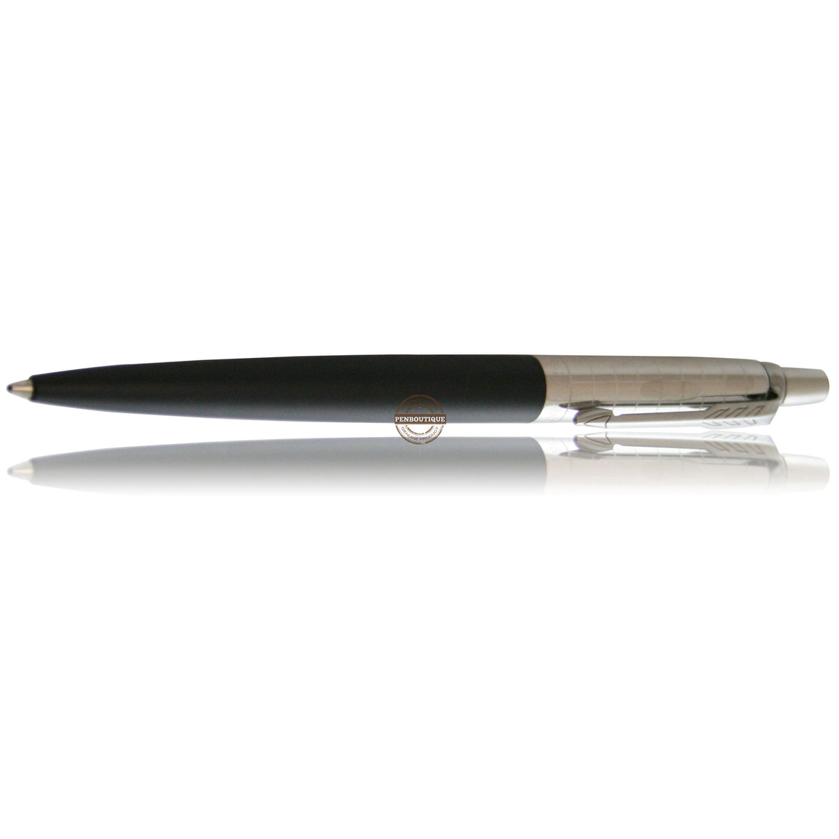 Parker Jotter Ballpoint Pen - Bond Street Black - Chrome Trim - Pen Boutique Ltd