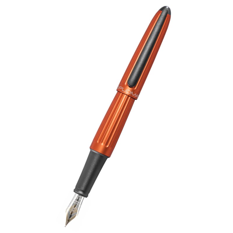 Diplomat Aero 14K Fountain Pen - Orange - Pen Boutique Ltd