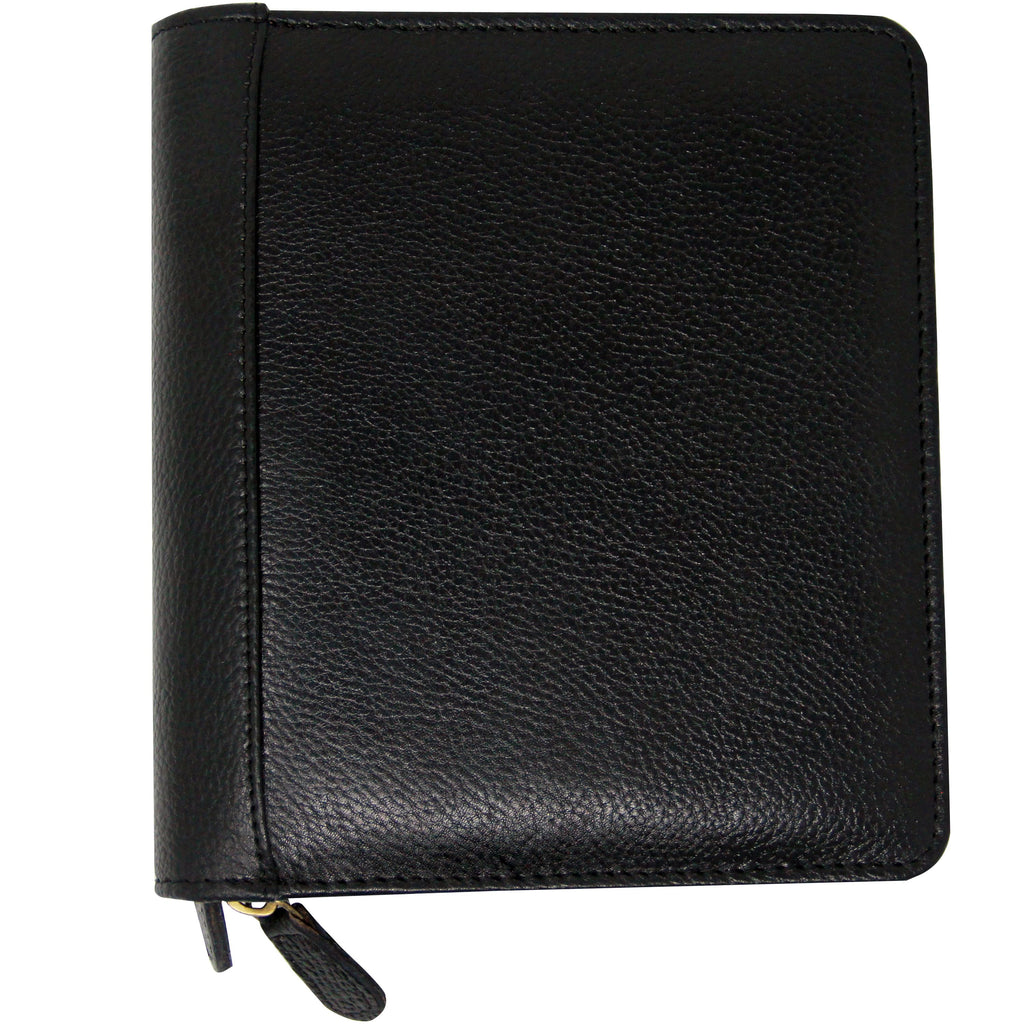 Yak Leather Premium Leather 12 Pen Case - Black - Pen Boutique Ltd