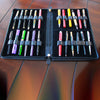 Yak Leather Premium Leather 24 Pen Case - Black - Pen Boutique Ltd