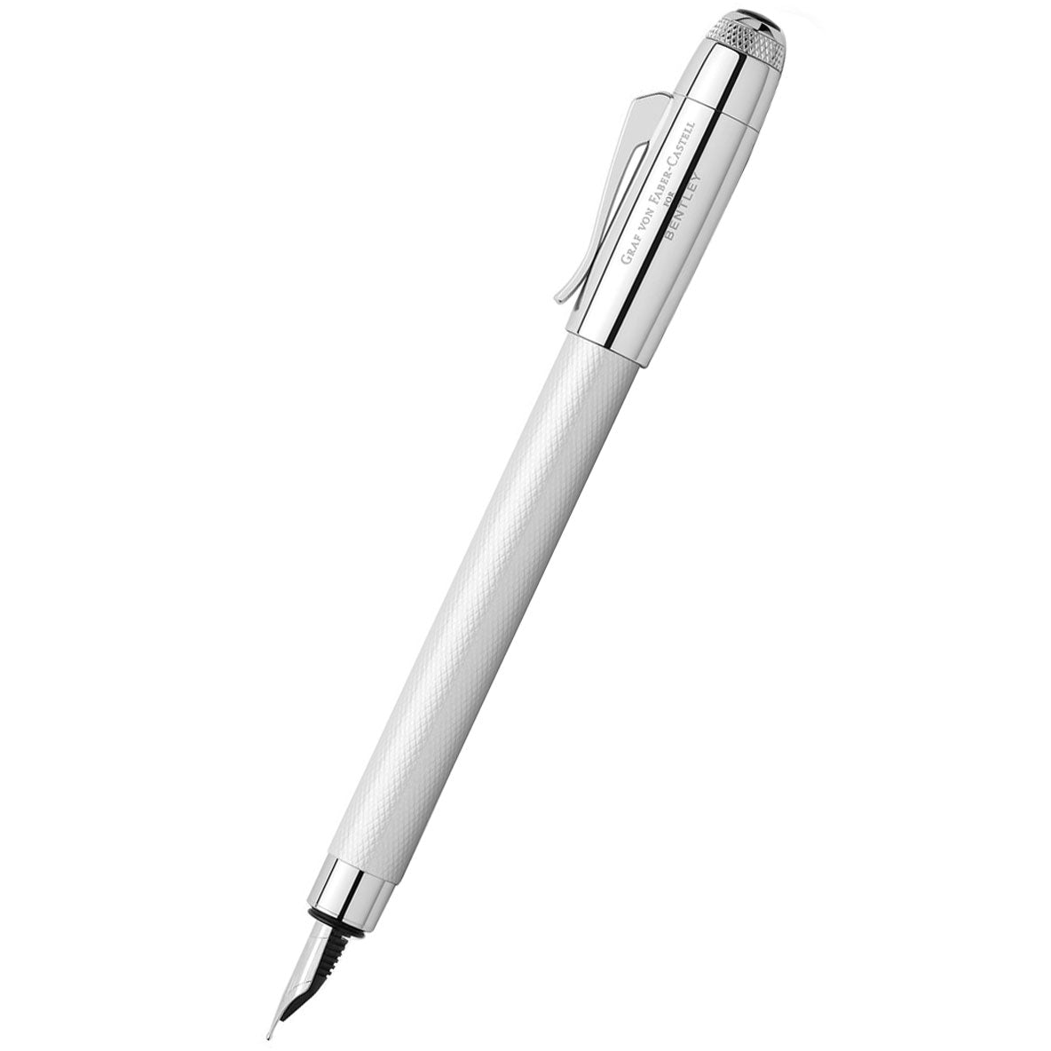 Graf von Faber-Castell Bentley Fountain Pen - White Satin - Pen Boutique Ltd