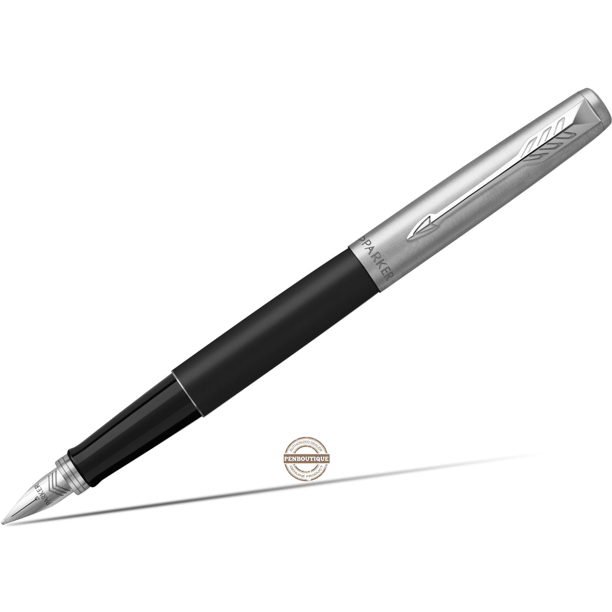 Parker Jotter Fountain Pen - Bond Street Black - Chrome Trim - Pen Boutique Ltd