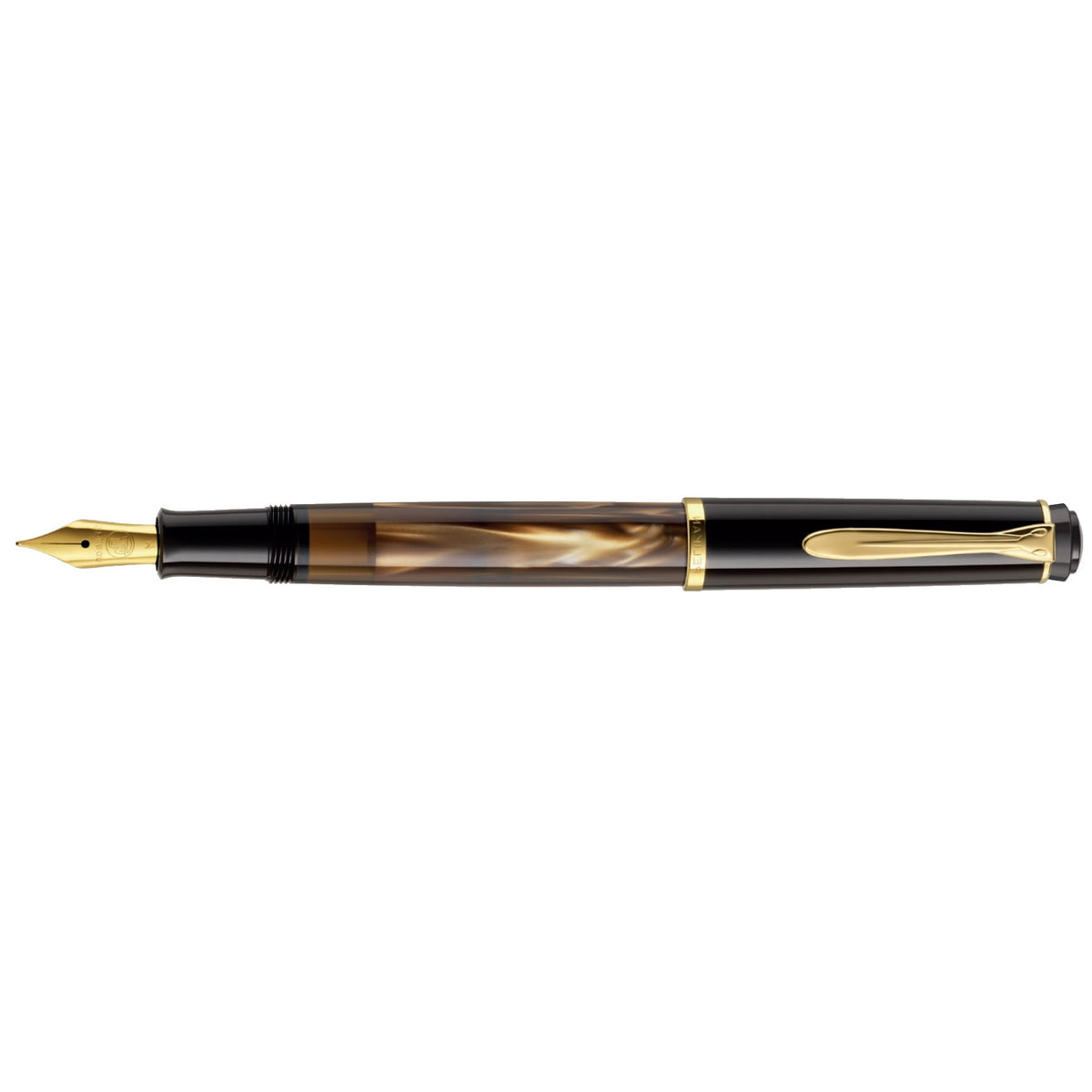 Pelikan Tradition Fountain Pen - M200 Brown Marbled - Pen Boutique Ltd
