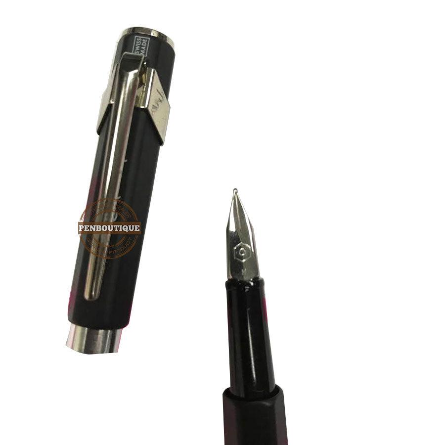 Caran D' Ache 849 Metal Fountain Pen - Black - Medium Nib - Pen Boutique Ltd