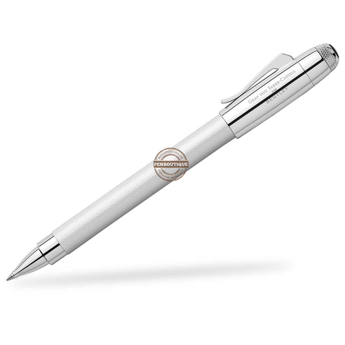 Graf von Faber-Castell Bentley Rollerball Pen - White Satin - Pen Boutique Ltd
