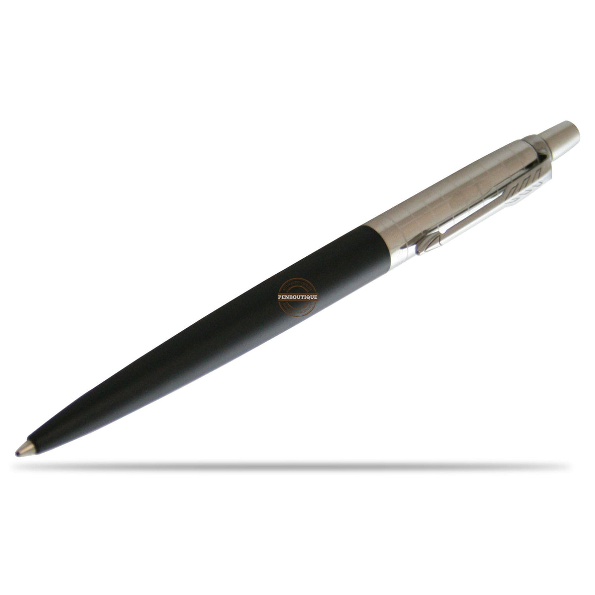 Parker Jotter Ballpoint Pen - Bond Street Black - Chrome Trim - Pen Boutique Ltd
