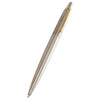 Parker Jotter Ballpoint Pen - Stainless Steel - Gold Trim - Pen Boutique Ltd
