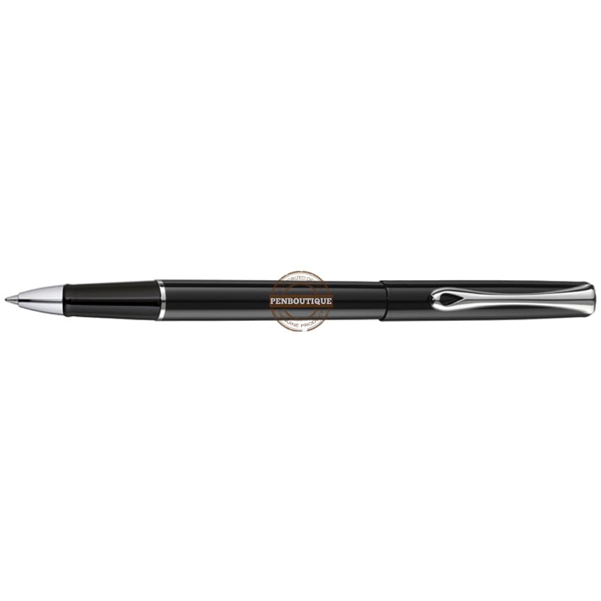 Diplomat Traveller Rollerball Pen - Black Lacquer - Pen Boutique Ltd