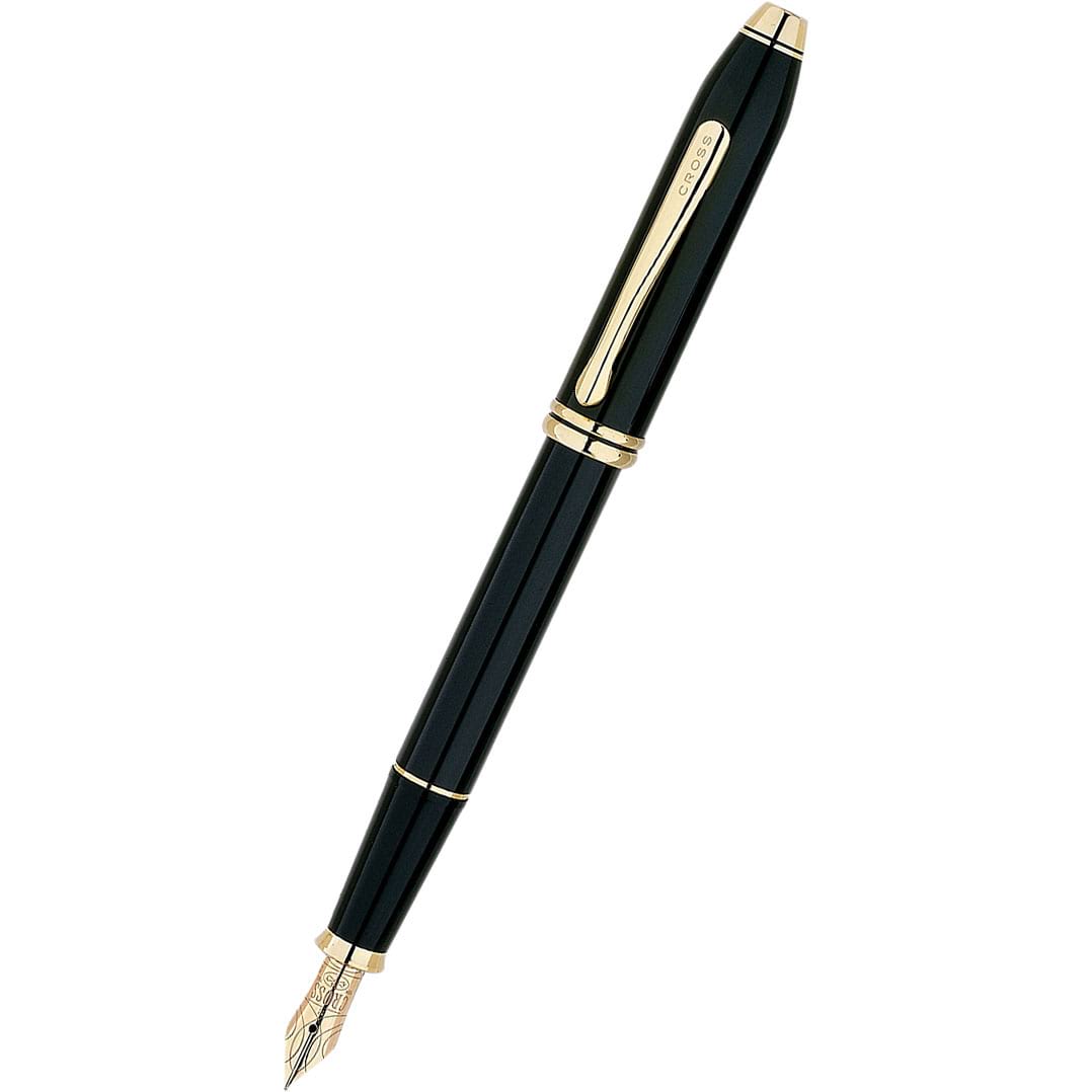 Cross Townsend Fountain Pen - Black Lacquer - Pen Boutique Ltd