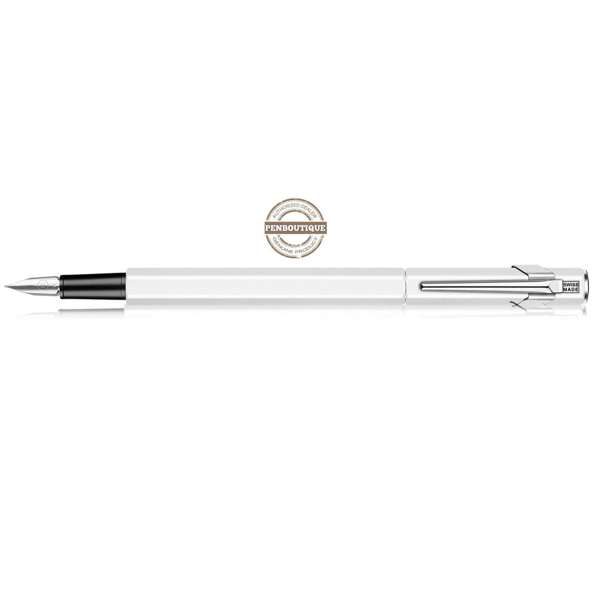 Caran D' Ache 849 Metal Fountain Pen - White - Medium Nib - Pen Boutique Ltd