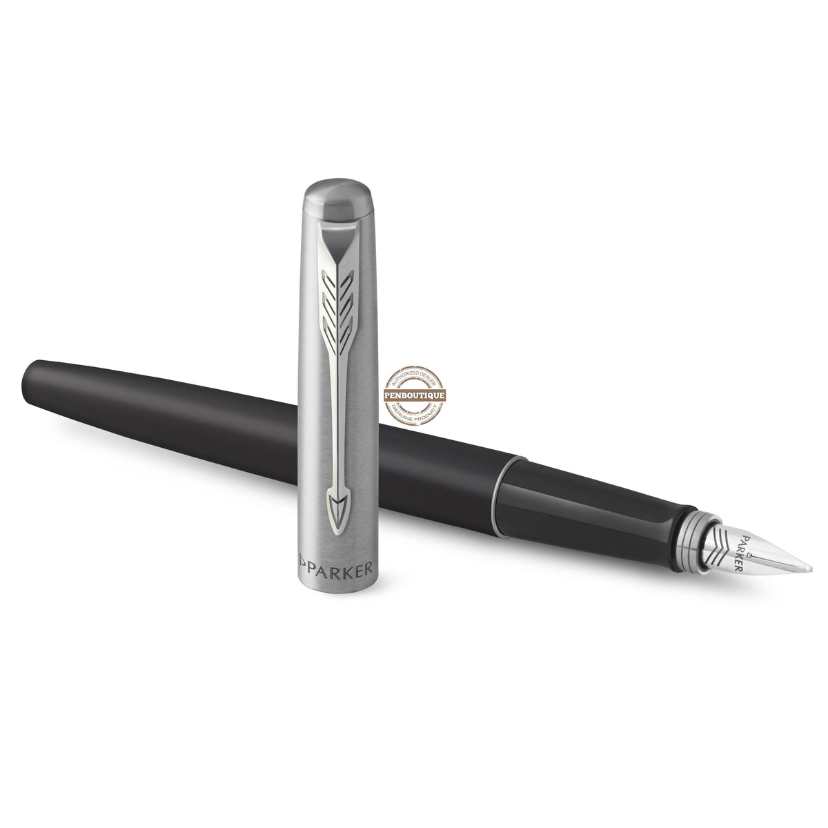Parker Jotter Fountain Pen - Bond Street Black - Chrome Trim - Pen Boutique Ltd