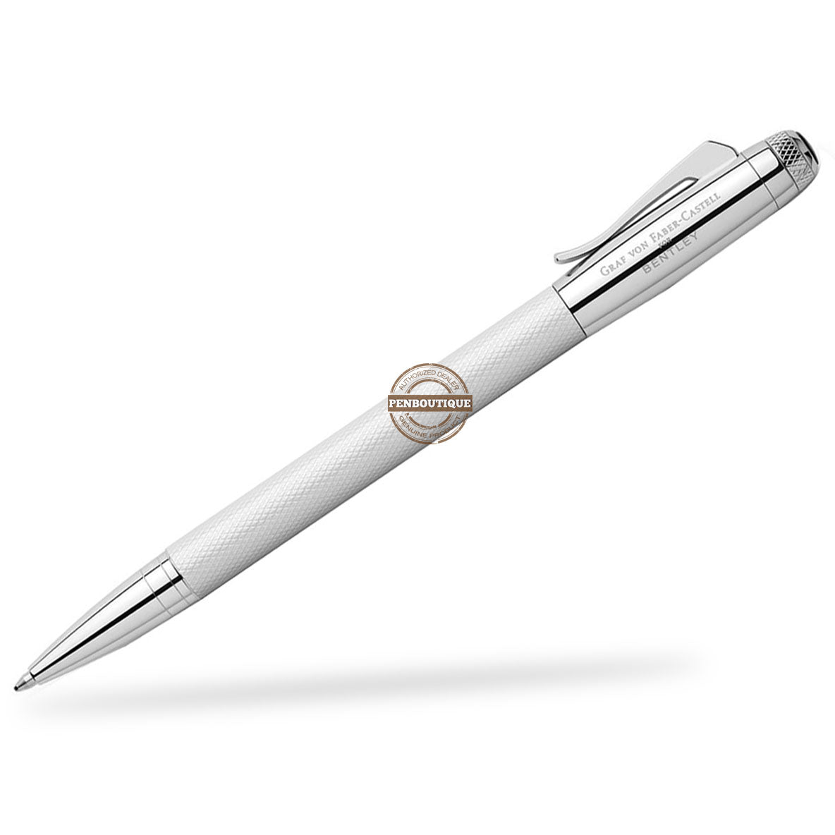 Graf von Faber-Castell Bentley Ballpoint Pen - White Satin - Pen Boutique Ltd