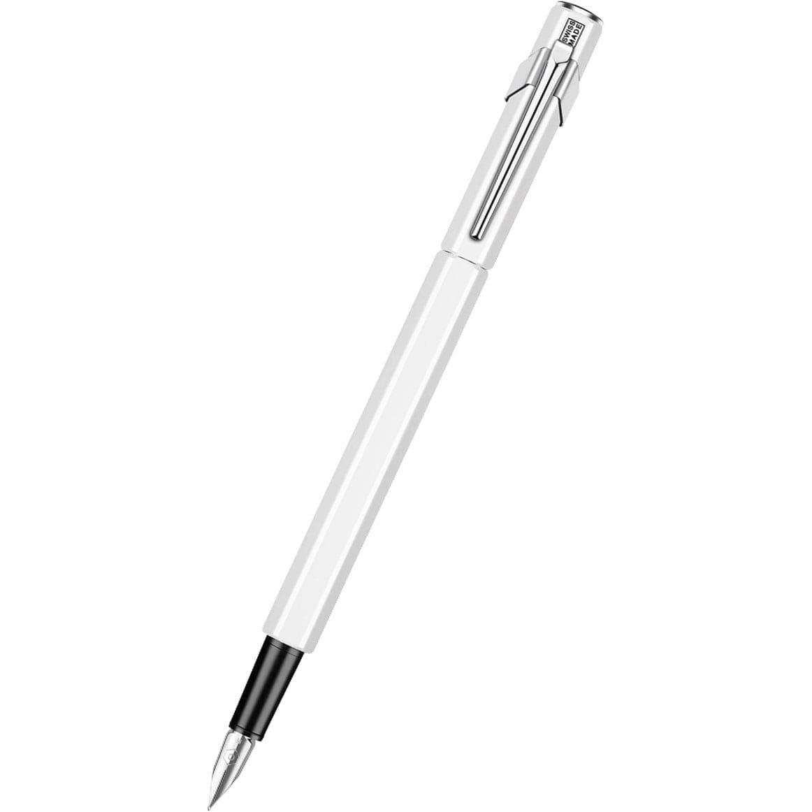 Caran D' Ache 849 Metal Fountain Pen - White - Medium Nib - Pen Boutique Ltd
