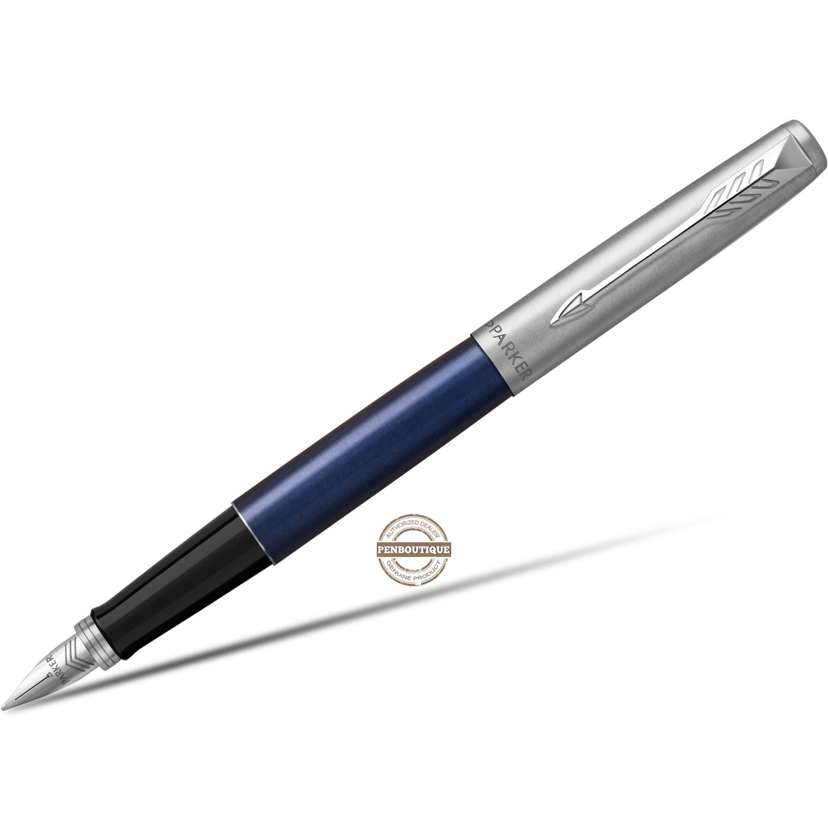 Parker Jotter Fountain Pen - Chrome Trim - Royal Blue - Pen Boutique Ltd