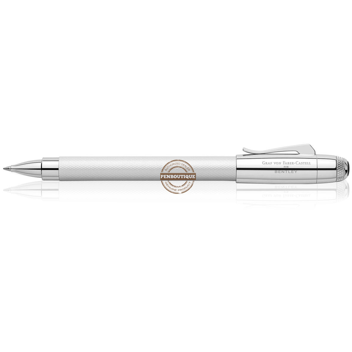 Graf von Faber-Castell Bentley Rollerball Pen - White Satin - Pen Boutique Ltd