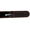 Yak Leather Premium Leather One Pen Pouch with Flap - Brown - Pen Boutique Ltd