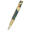 David Oscarson Koi Hard Enamel Translucent Teal Fountain Pen - Pen Boutique Ltd