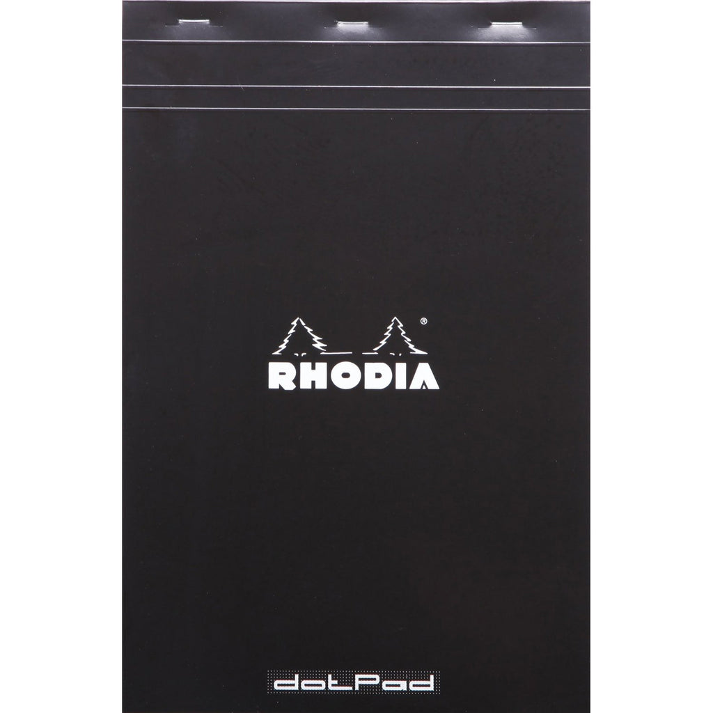 Rhodia Black Stapled 8-1/4x12-1/2 Dot Pads - Pen Boutique Ltd