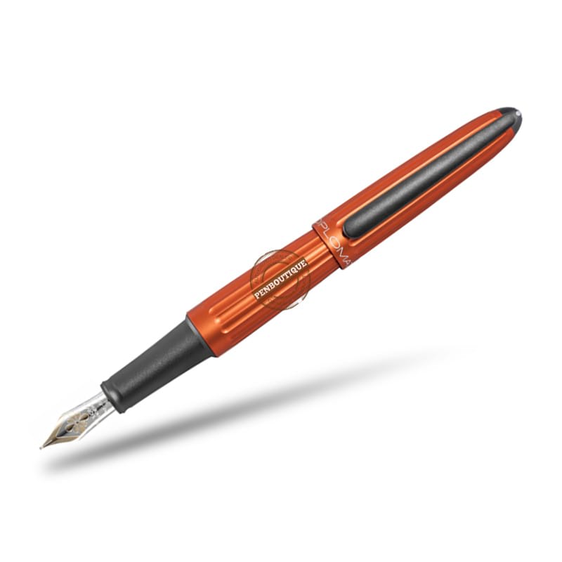 Diplomat Aero 14K Fountain Pen - Orange - Pen Boutique Ltd