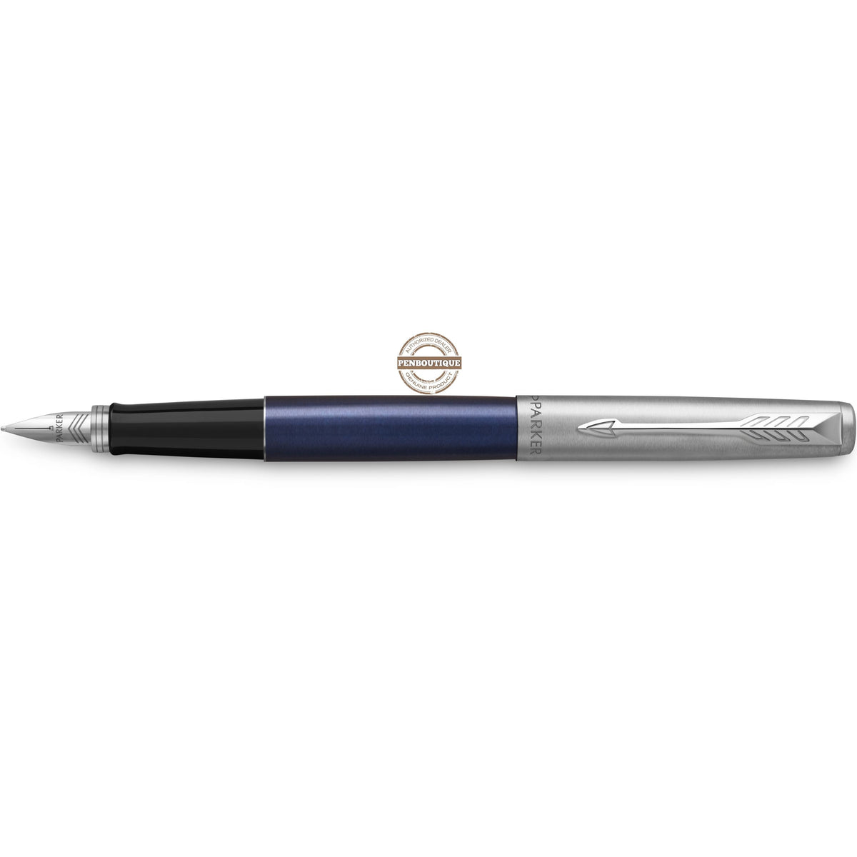Parker Jotter Fountain Pen - Chrome Trim - Royal Blue - Pen Boutique Ltd