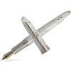 David Oscarson Winter Fountain Pen - Limited Edition - Rhodium Trim - White - Pen Boutique Ltd