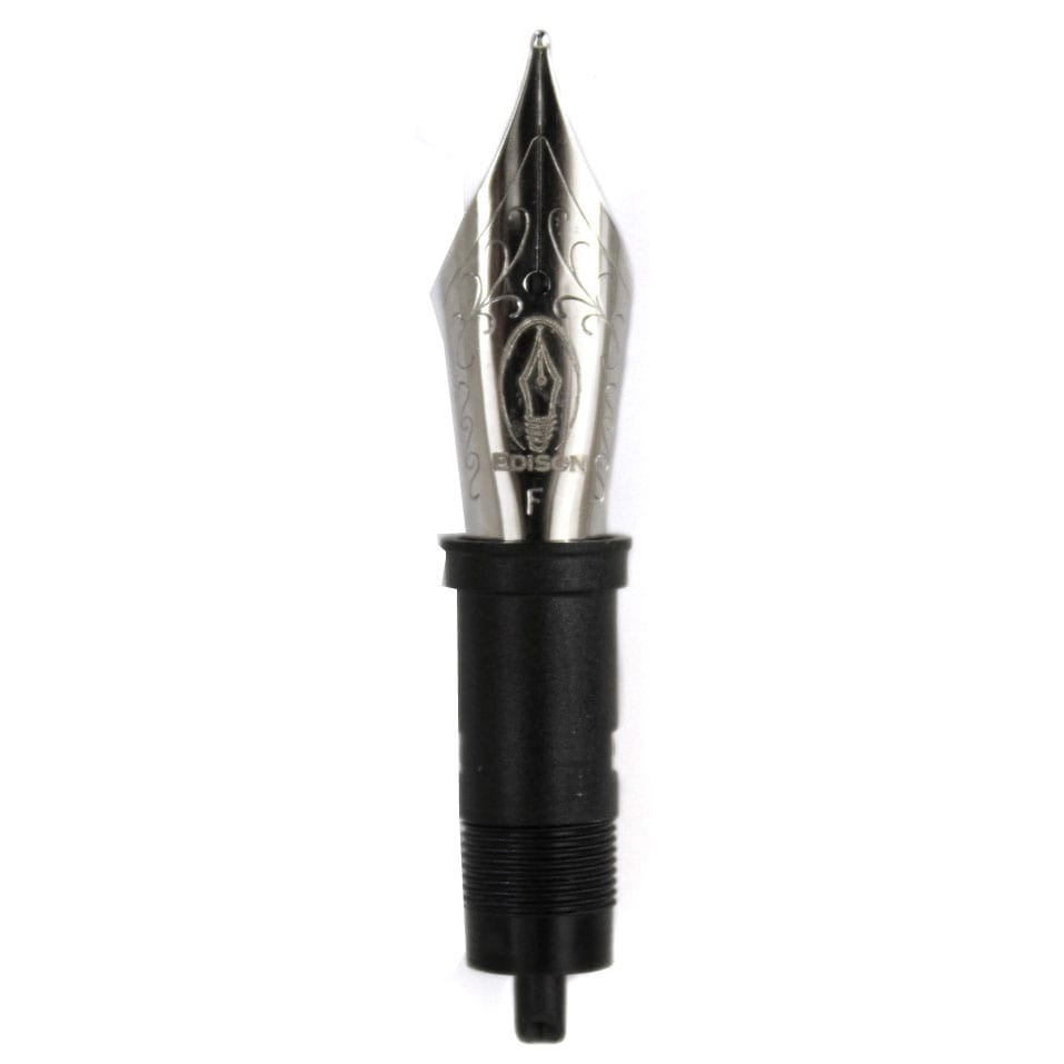 Edison Fountain Pen Steel Polished 6 Nib - Fine - Pen Boutique Ltd