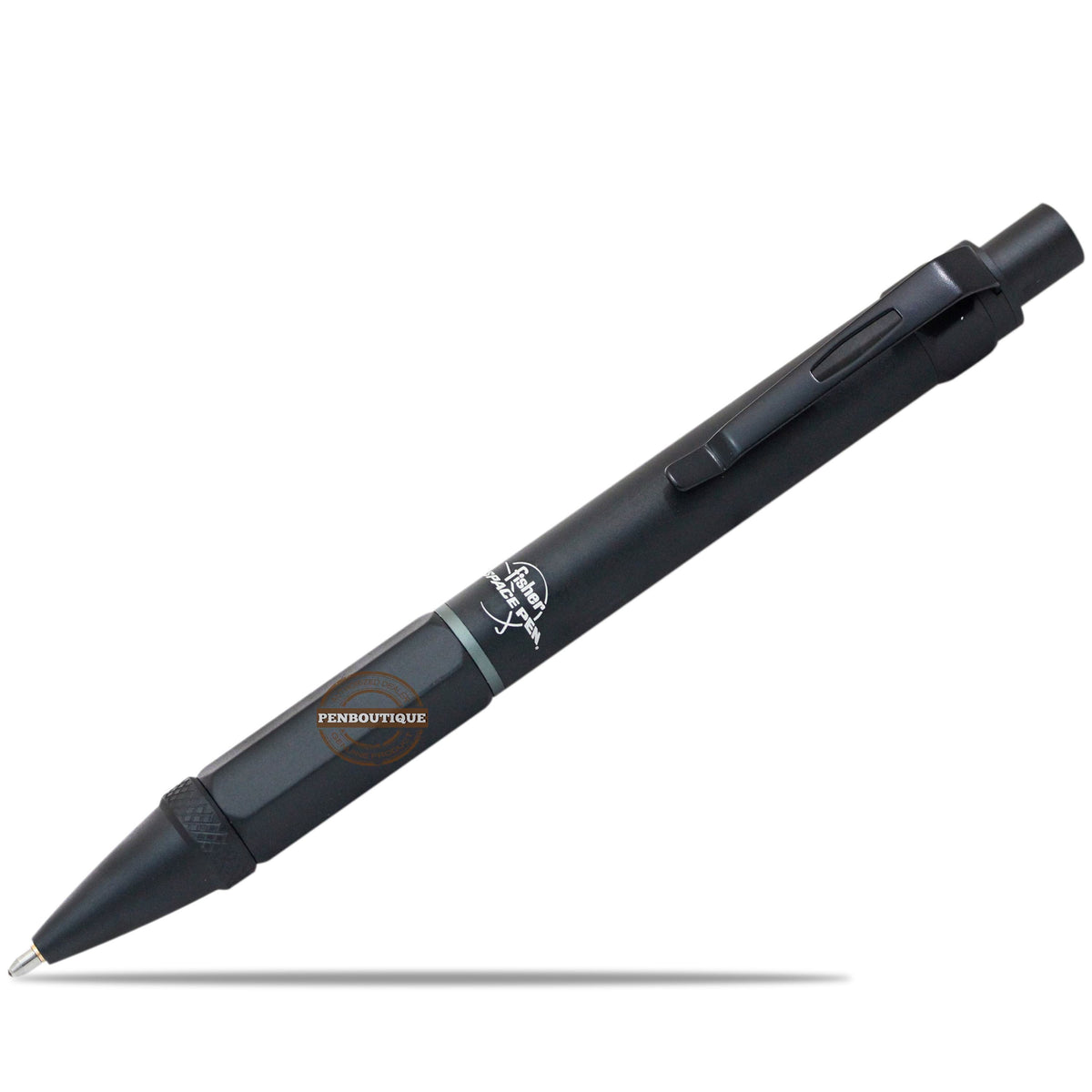 Fisher Space Black Anodized Aluminum Clutch Space Pen - Pen Boutique Ltd