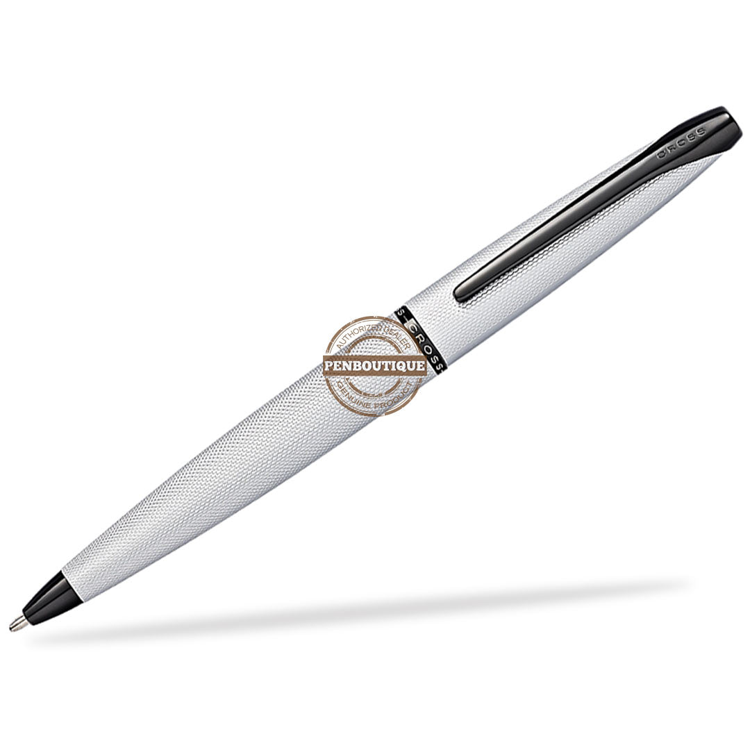 Cross ATX Ballpoint Pen - Brushed Chrome - Pen Boutique Ltd