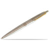 Parker Jotter Ballpoint Pen - Stainless Steel - Gold Trim - Pen Boutique Ltd