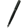 Aurora Talentum Fountain Pen - Black - Ruthenium Trim - Pen Boutique Ltd