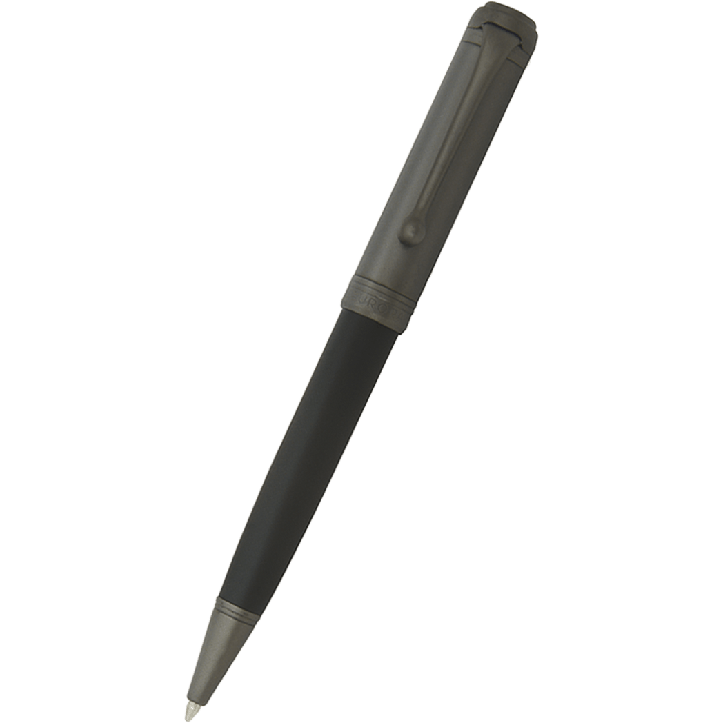 Aurora Talentum Ballpoint Pen - Black - Ruthenium Trim - Pen Boutique Ltd