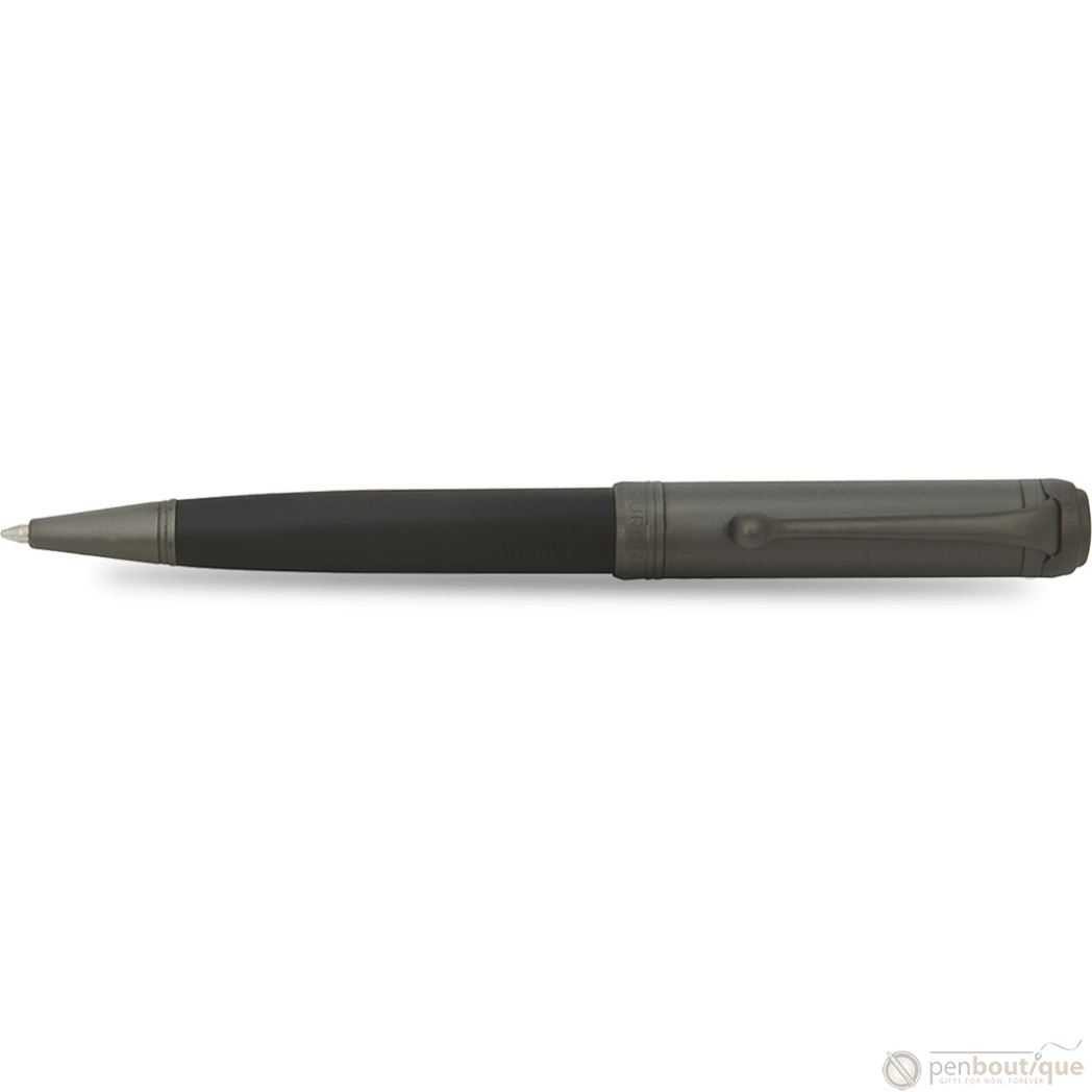 Aurora Talentum Ballpoint Pen - Black - Ruthenium Trim - Pen Boutique Ltd