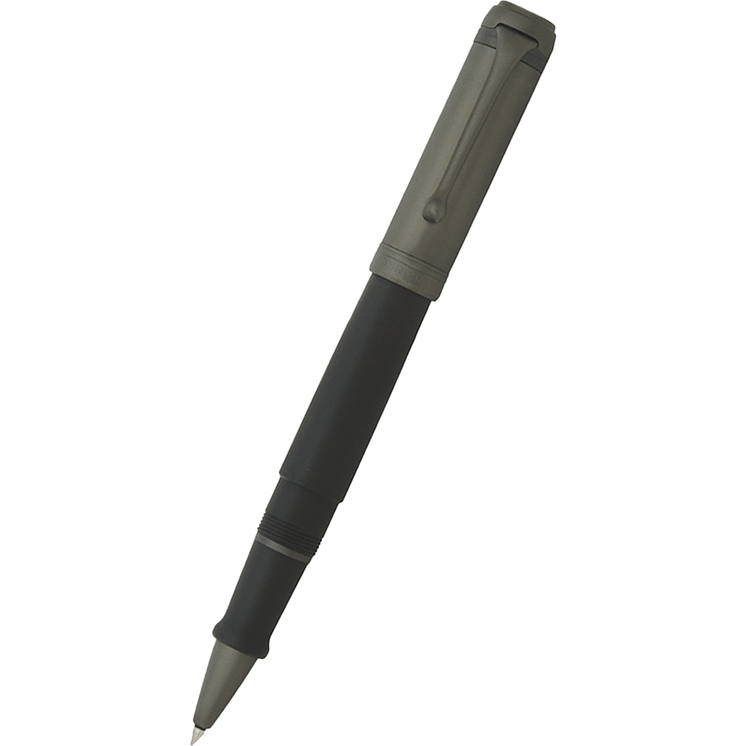 Aurora Talentum Rollerball Pen - Black - Ruthenium Trim - Pen Boutique Ltd