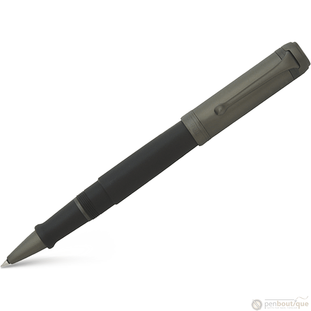 Aurora Talentum Rollerball Pen - Black - Ruthenium Trim - Pen Boutique Ltd
