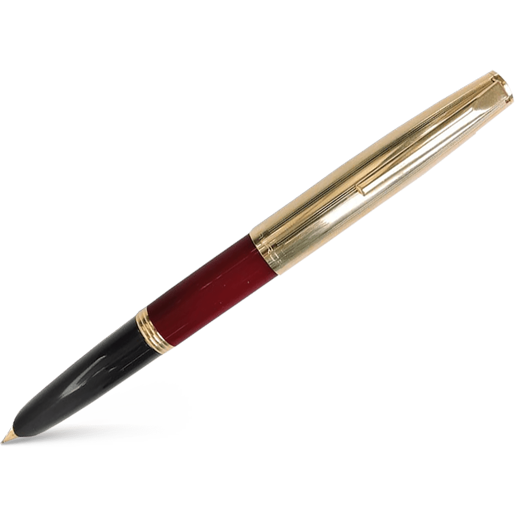 Aurora Duo Cart Fountain Pen - Burgundy - Medium - Pen Boutique Ltd
