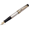Aurora Optima Fountain Pen - Solid Silver - Pen Boutique Ltd