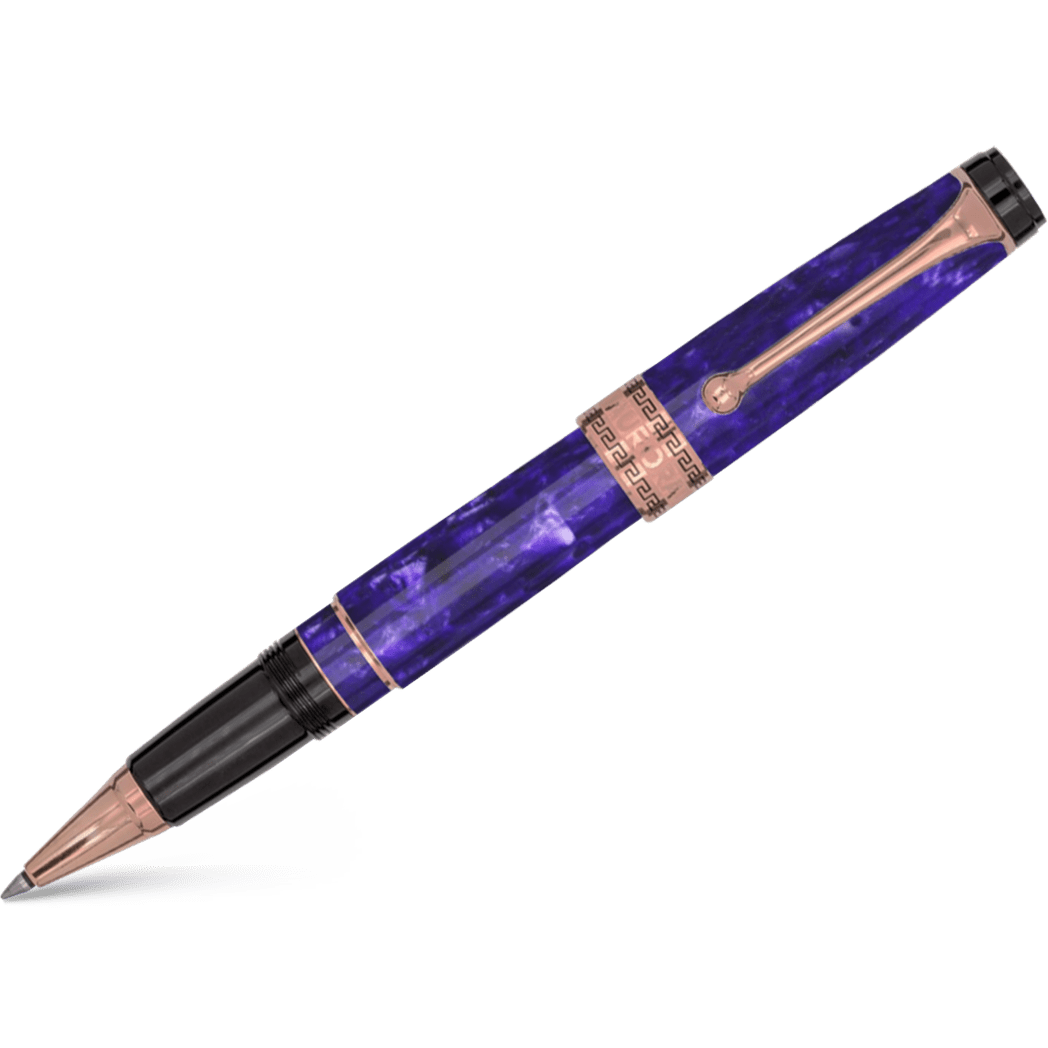 Aurora Optima Rollerball Pen - Marbled Purple Auroloide - Pen Boutique Ltd